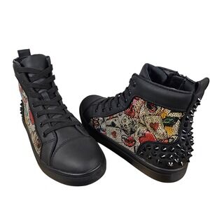 Steve Madden CHAOS 01M1 Studded High Top Sneakers Men's Size 9M (Unisex)